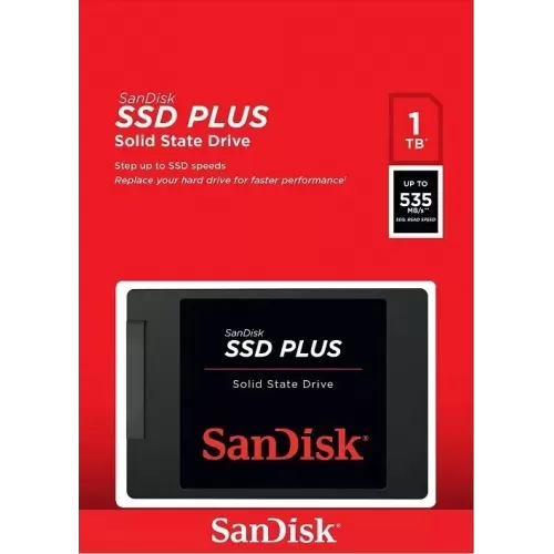 כונן SSD בנפח 1000 ג'יגה-בייט ובנוסף סנדיסק