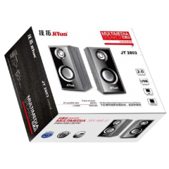 רמקולים USB JT 2803 מופעל על ידי USB 3.5 מ"מ אודיו מולטימדיה רמקול סטריאו דיגיטלי עץ