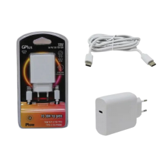מטען קיר 30W לבן + כבל TYPEC לאייפון