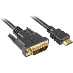 כבל מחיבור DVI לחיבור HDMI באורך 1.8 מטרים